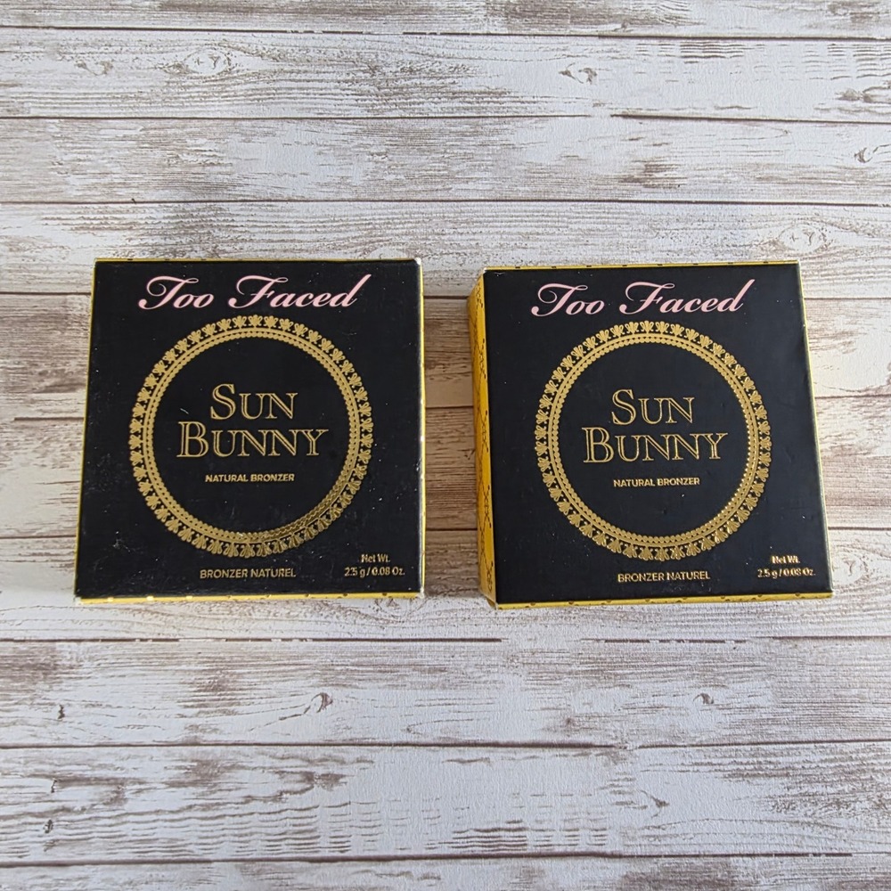 Too Faced Sun Bunny Natural Bronzer Dual Shade Palette 2.5g Lot of 2
